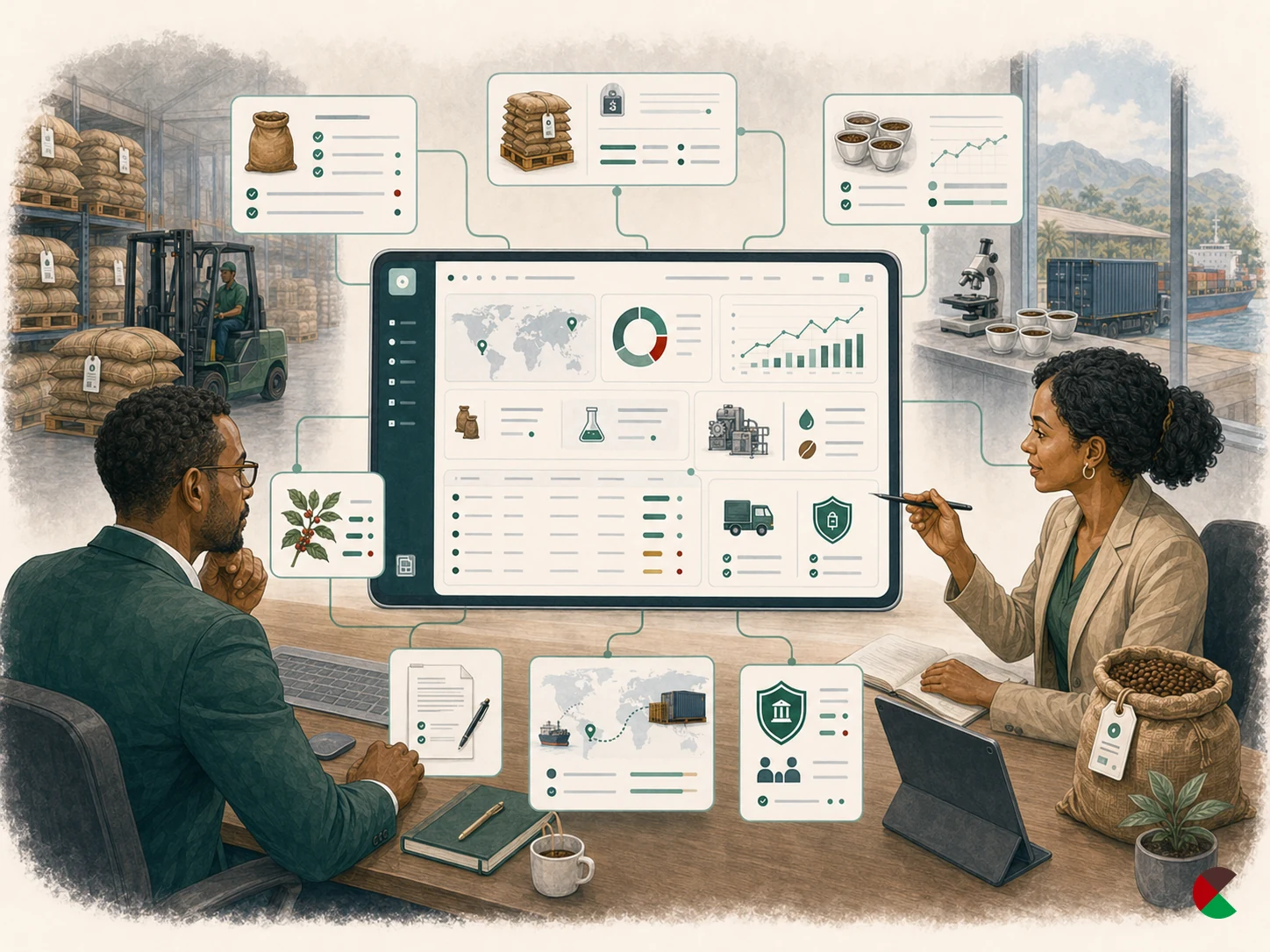 Coffee dashboards and partner reporting