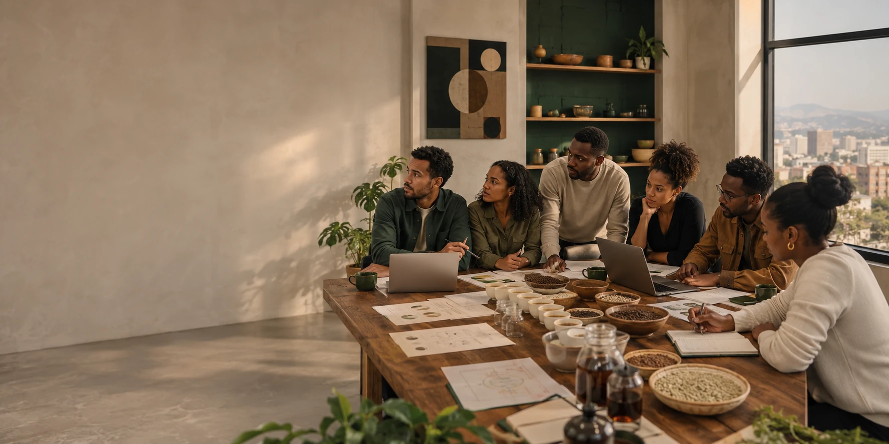 The multidisciplinary team behind COEFEX collaborating in Addis Ababa